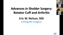 Advances in Shoulder Surgery: Rotator Cuff & Arthritis